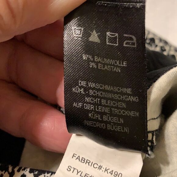 Willi Smith size 8 ankle pants.  Black and white - Picture 6 of 7